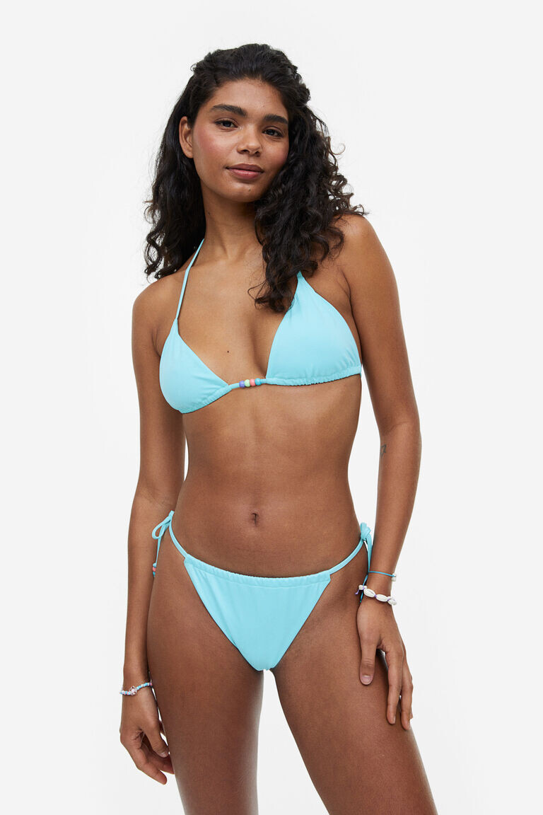 

Треугольный лиф бикини H&M, бирюзовый