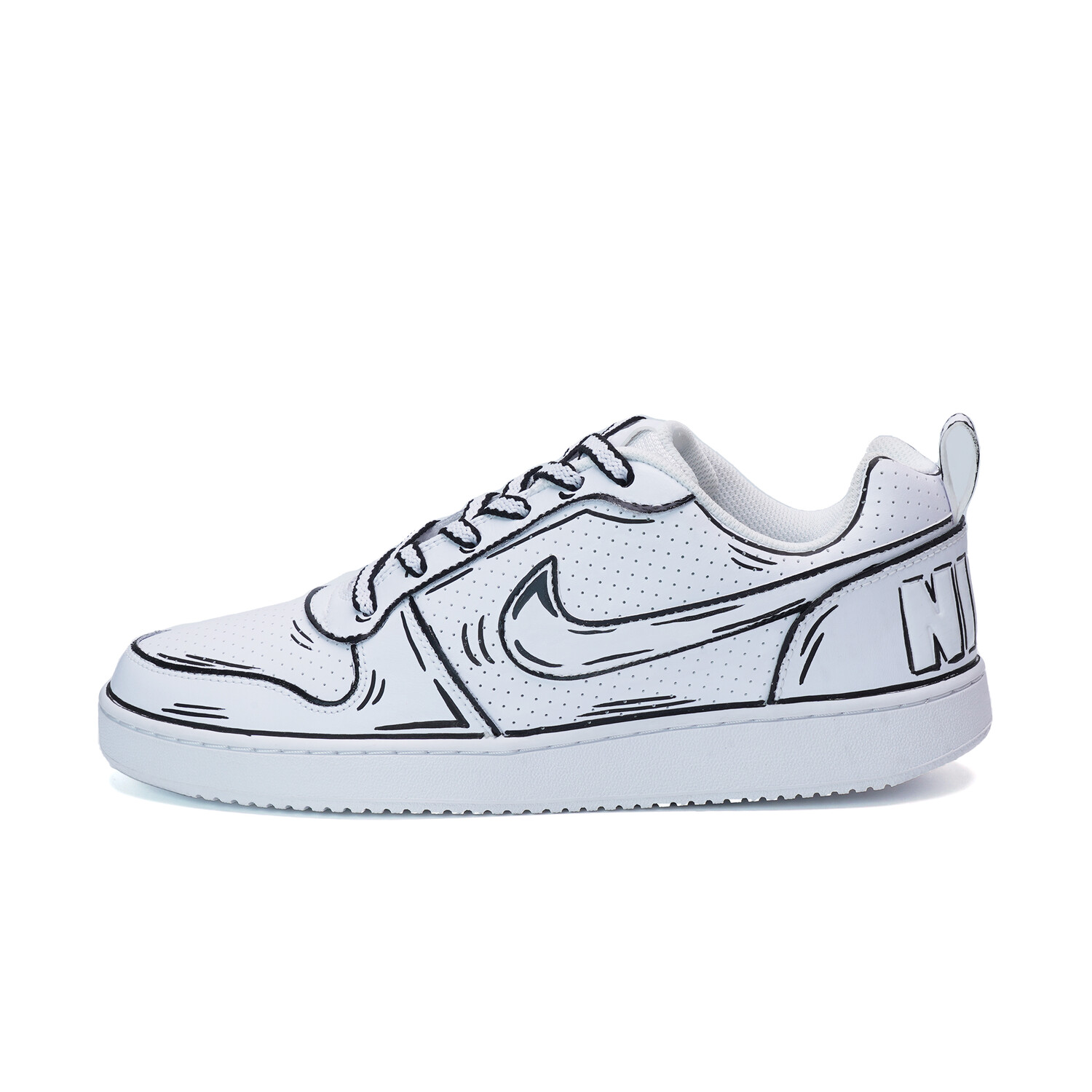 

Кеды мужские, Обувь для скейтбординга Court, мужская, низкая, белый Nike