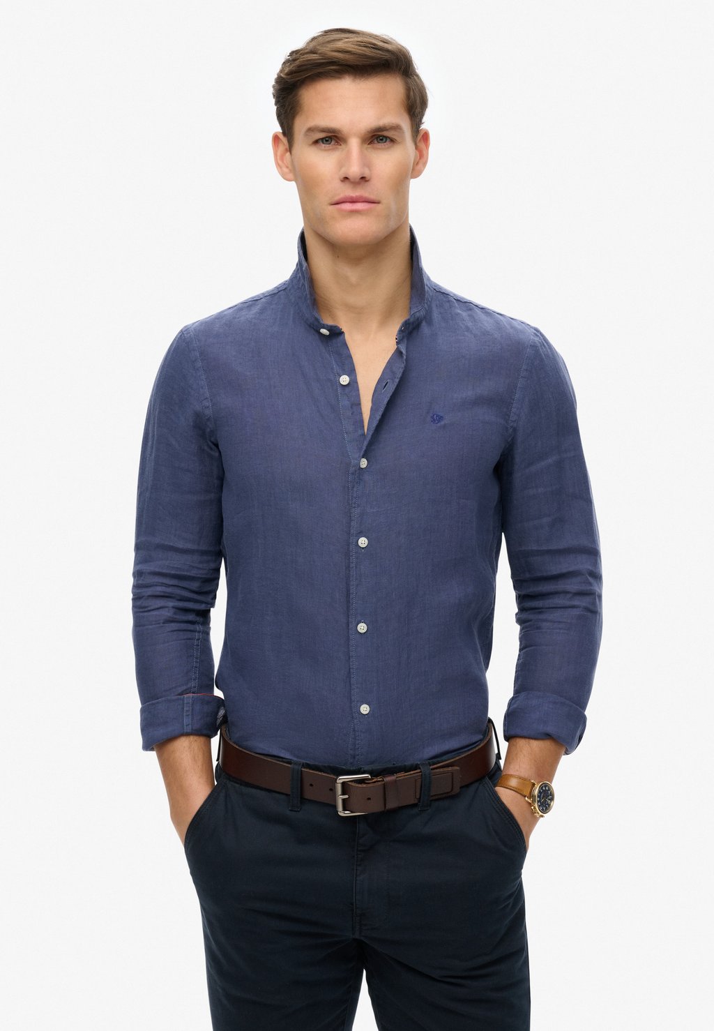 

Рубашка EMBROIDERED VACATION Superdry, синий