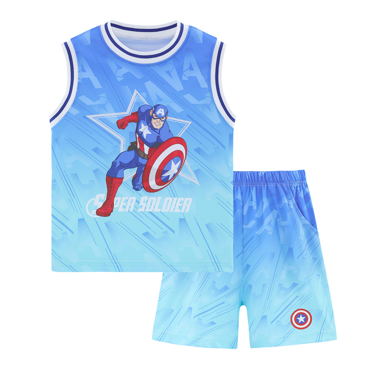 

Повседневная спортивная одежда Captain America для детей Disney, Captain America