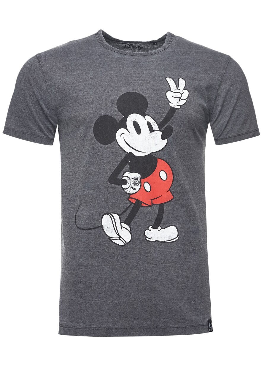 

Классическая футболка Recovered Shirt Disney Mickey Peace Pose, серый