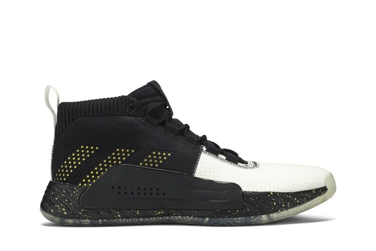 

Кроссовки Adidas Dame 5 'Black Gold White', черный