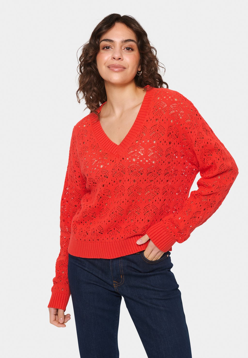 

Джемпер JUNASZ V-NECK Saint Tropez, красный