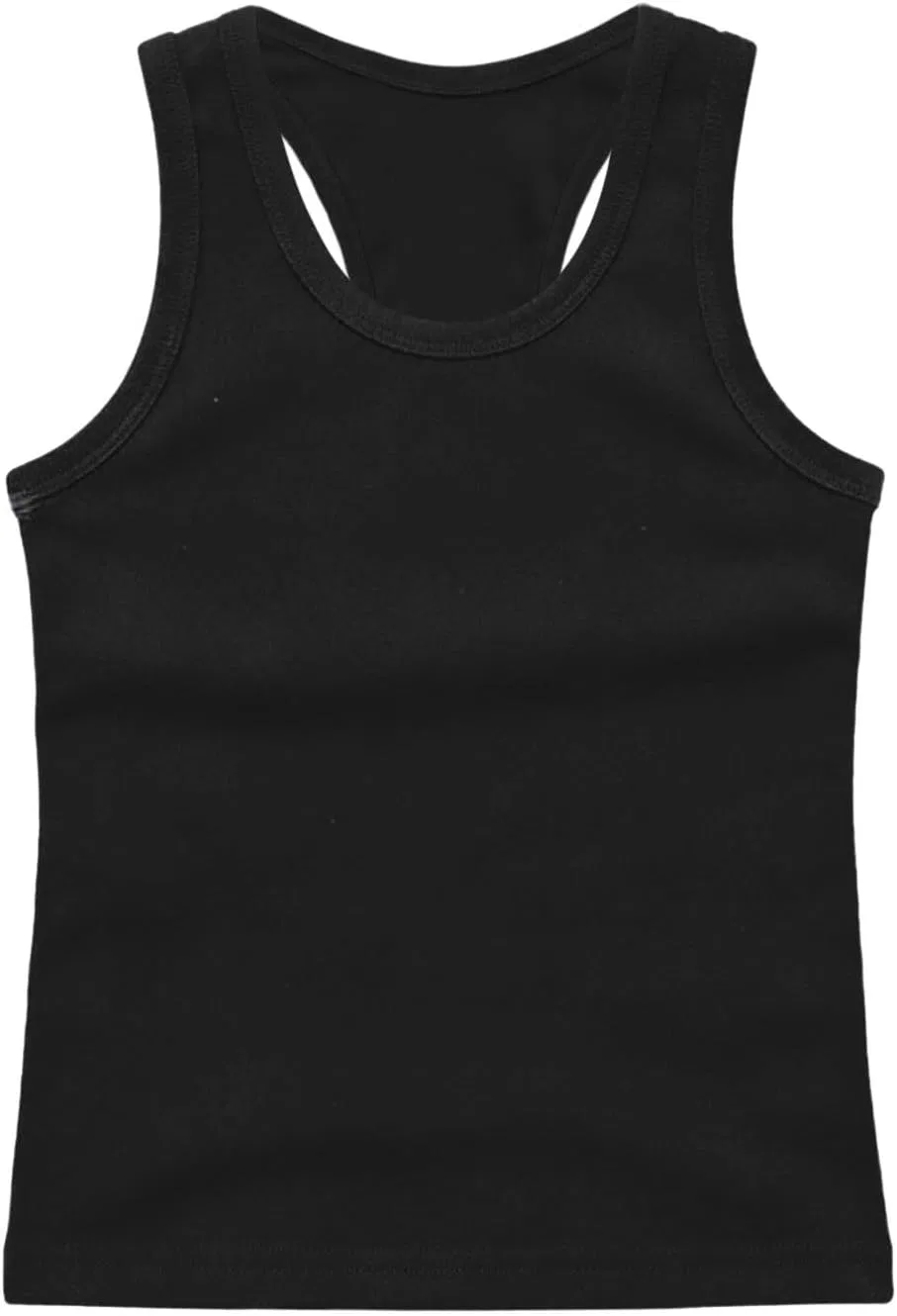 Детский топ без рукавов, хлопок, Generic, Black-b
