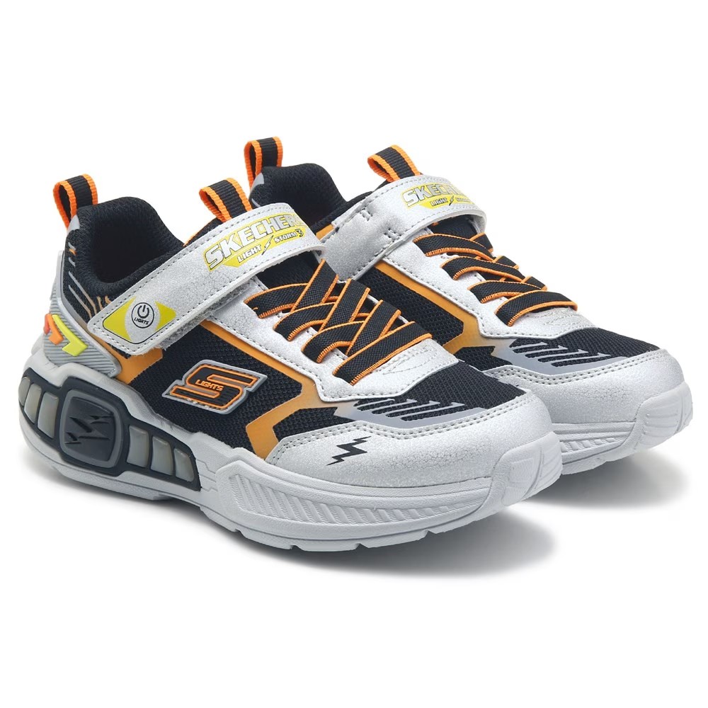 

Кроссовки Light Storm 3 для маленьких/больших детей Skechers, серебряный