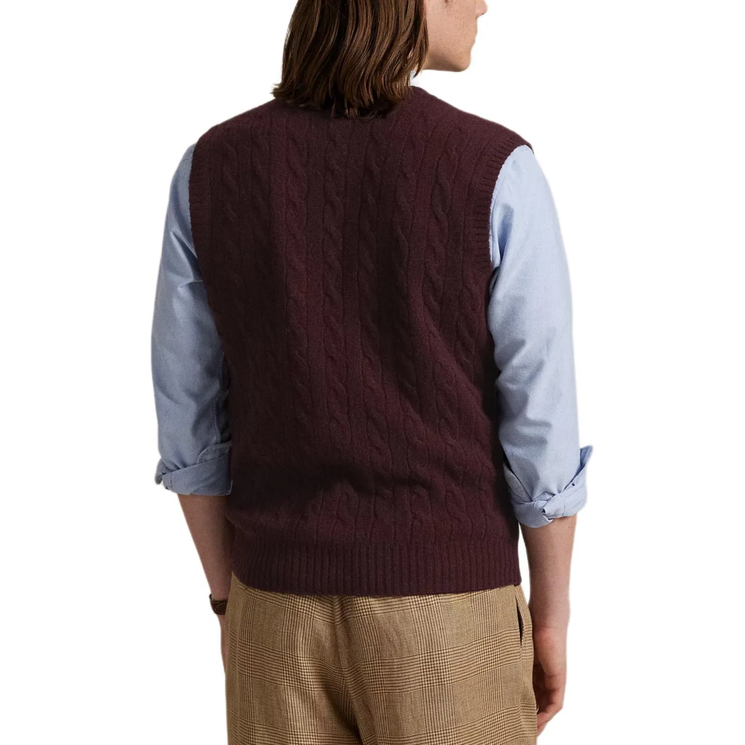 Жилет трикотажный Polo Ralph Lauren Aged Red Wine — фото 4