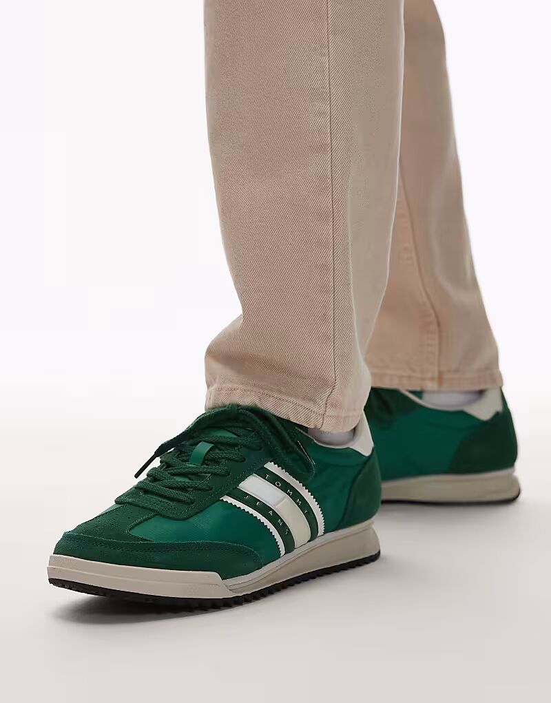 

Кроссовки Tommy Jeans Retro Running Cleats зеленого цвета