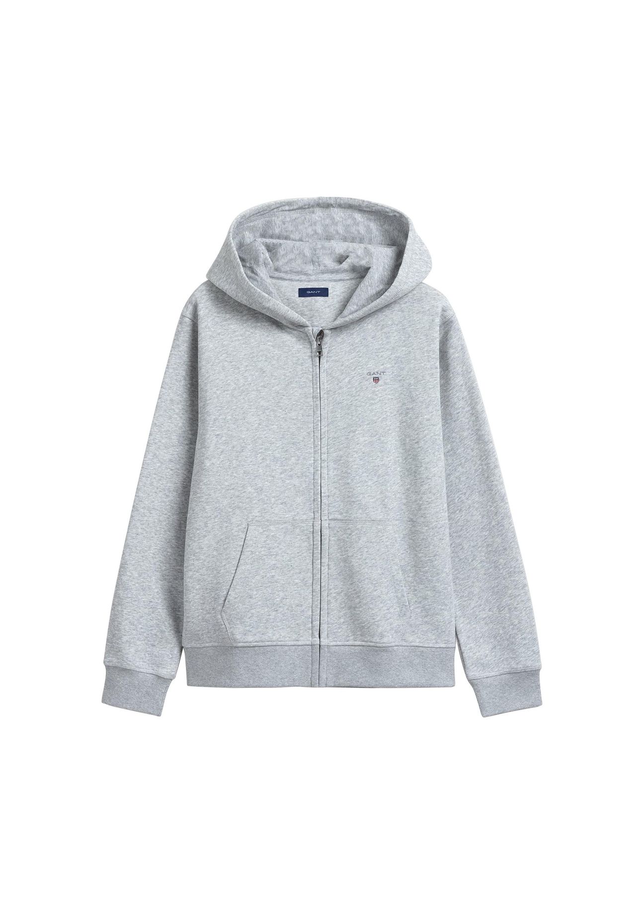 

Толстовка для мальчика - Teen Boys THE ORIGINAL FULL ZIP SWEAT HOODIE, капюшон GANT, серый