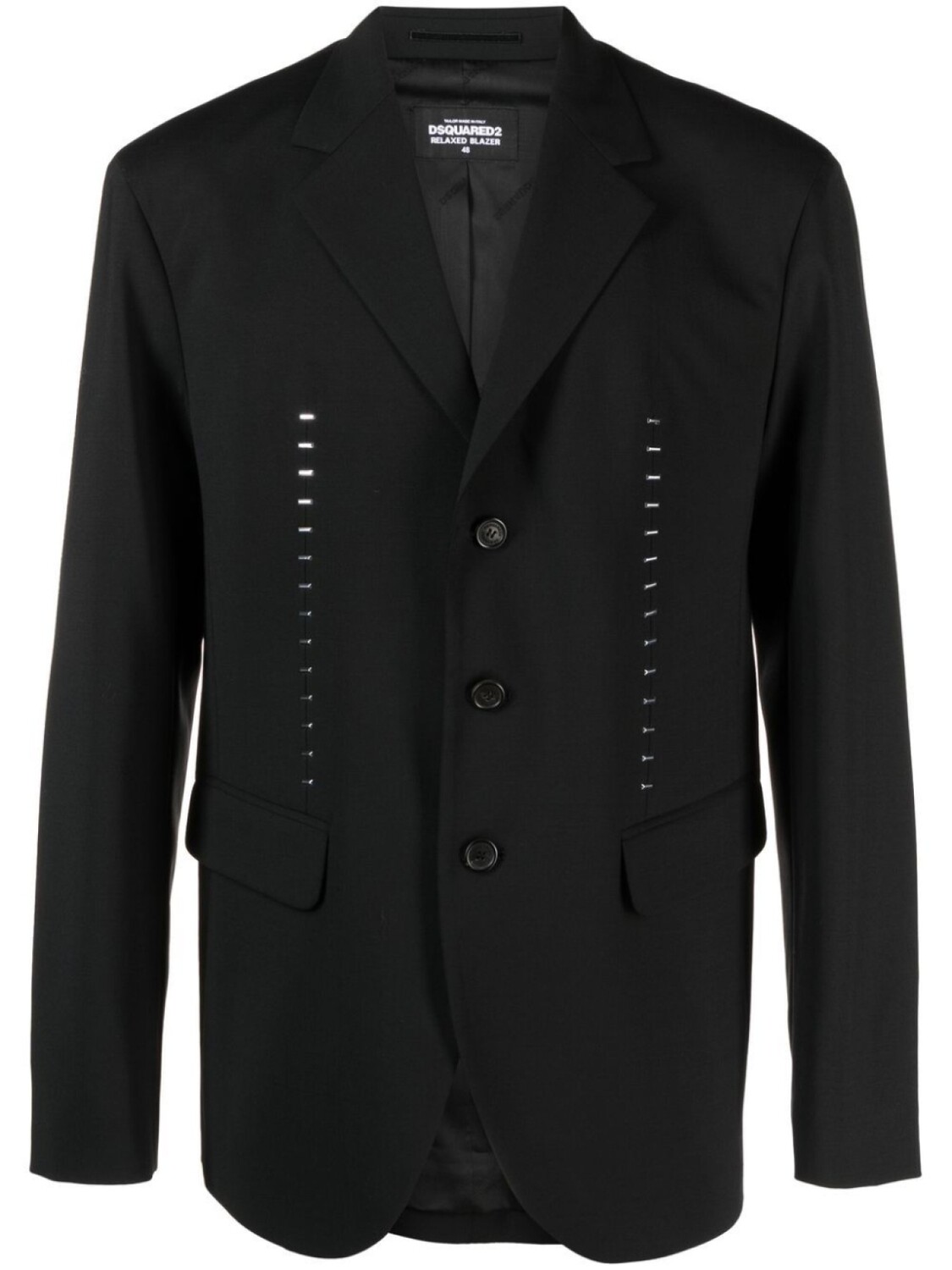 

Dsquared2 decorative stitch single-breasted blazer, черный