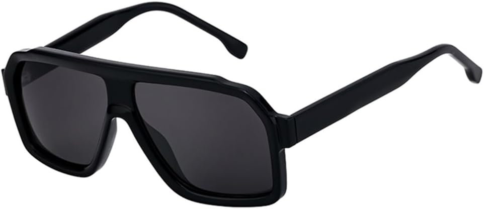 

Большие солнцезащитные очки для мужчин и женщин с защитой от УФ-излучения UV400 и широкой оправой, идеально подходящие для пляжного отдыха и путешествий UYPTK, C1blackgray