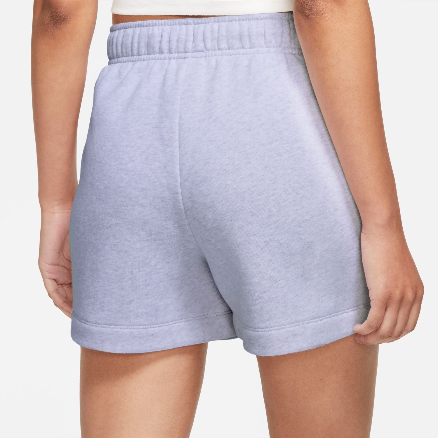 Женские флисовые шорты средней посадки Nike Sportswear Club Nike, черный