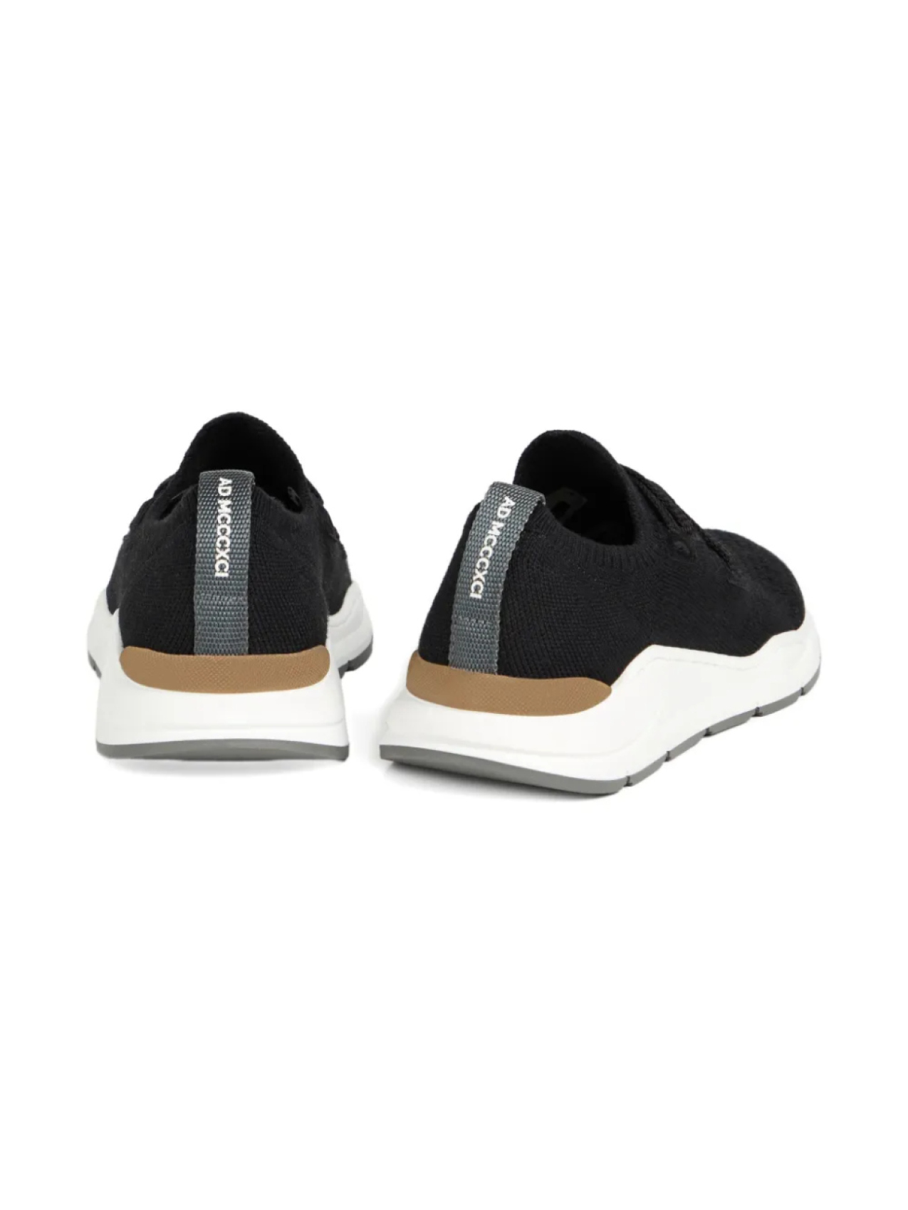 Кроссовки детские Brunello Cucinelli на шнуровке Brunello Cucinelli Kids, черный — фото 3