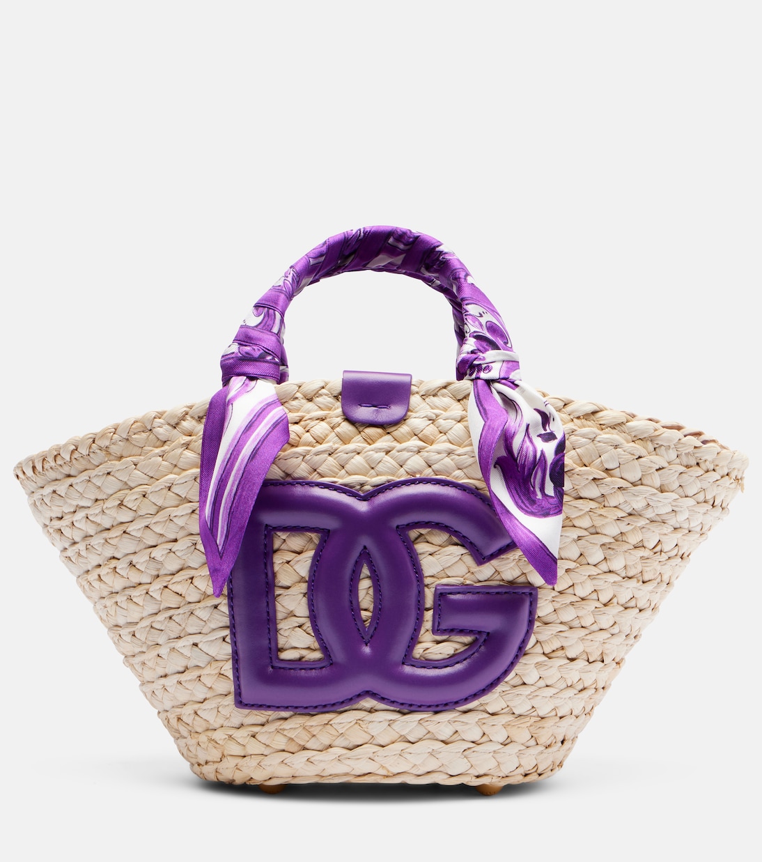 

DG Majolica плетеная сумка-корзинка Dolce&Gabbana, Maiolica 3 Viola