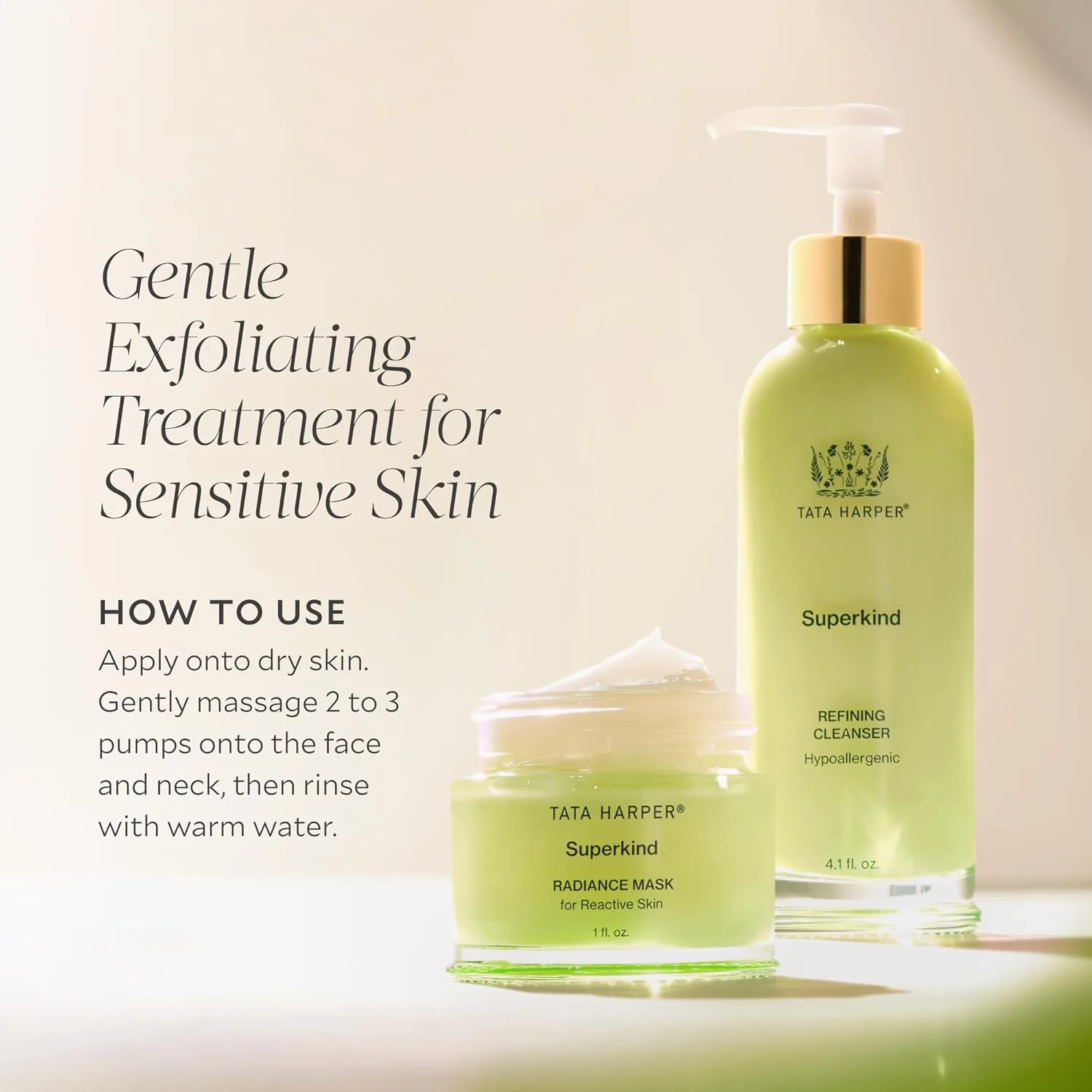 Очищающее средство Tata Harper Superkind Refining Cleanser для чувствительной кожи, гипоаллергенное, без отдушек, 125 мл — фото 4