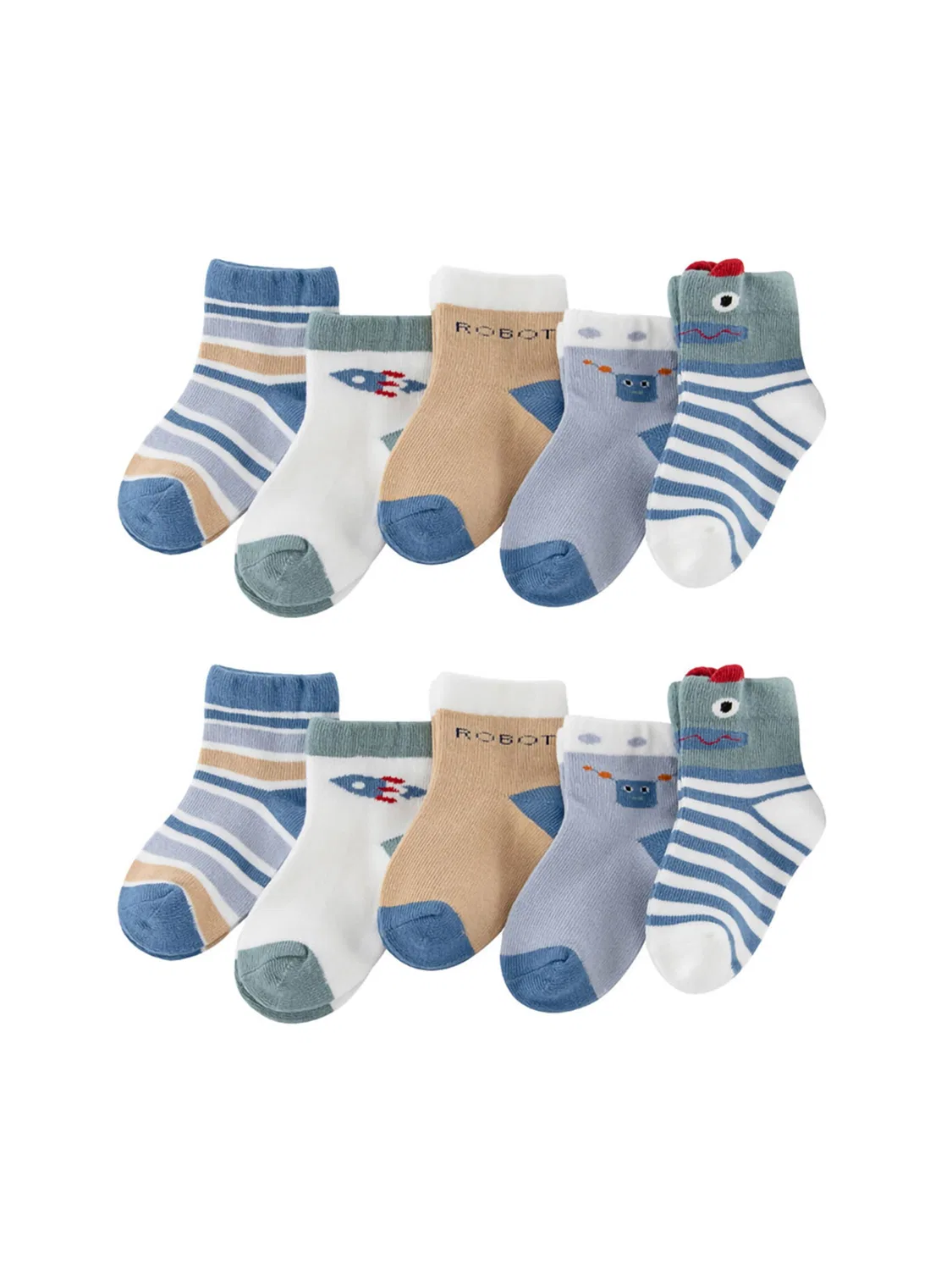 Носки 'Робот' Vivi Idee, Dusty Blue