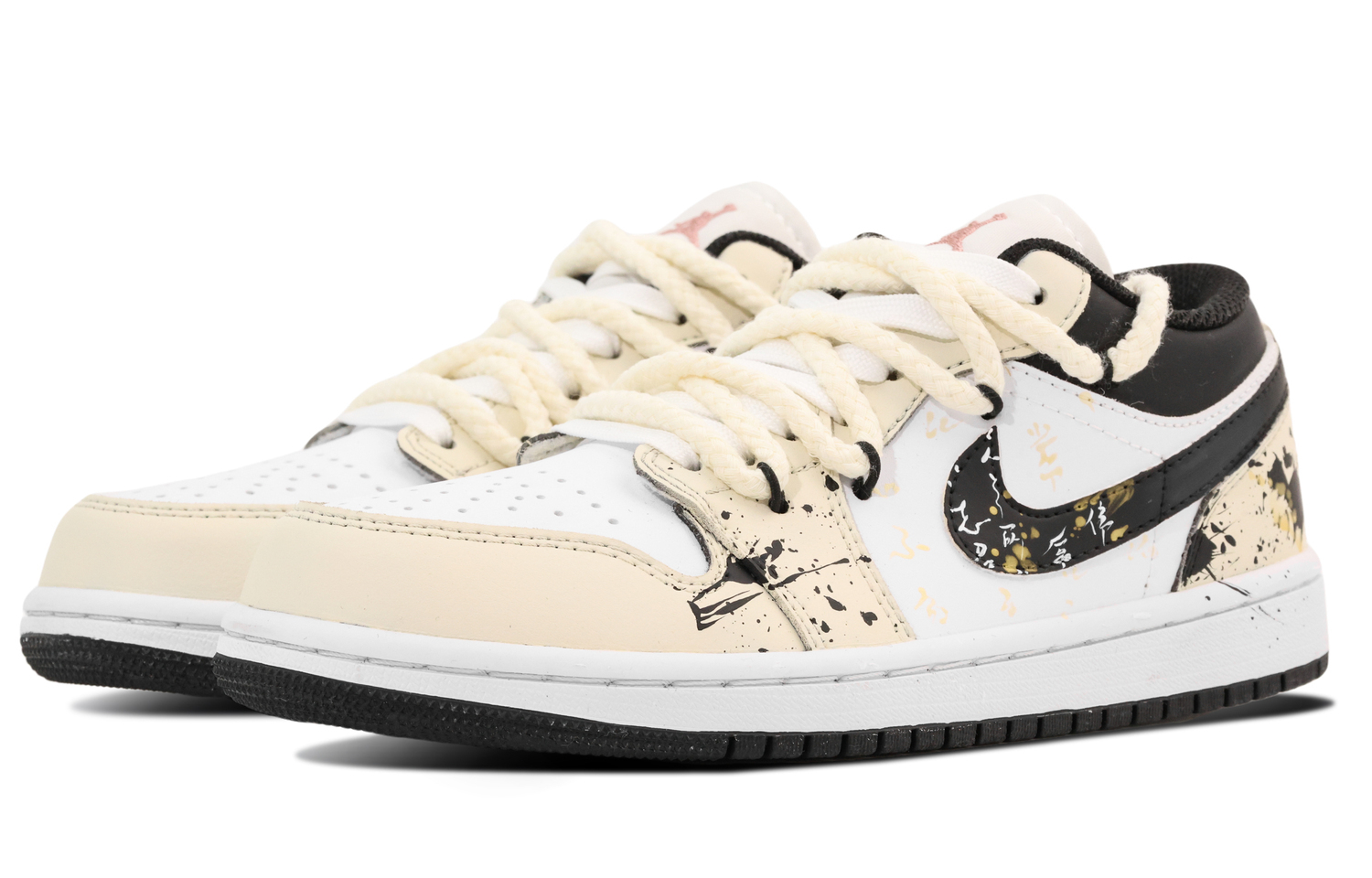 Кроссовки Air 1 Low top Vintage Basketball Shoes Unisex Jordan, белый — фото 4