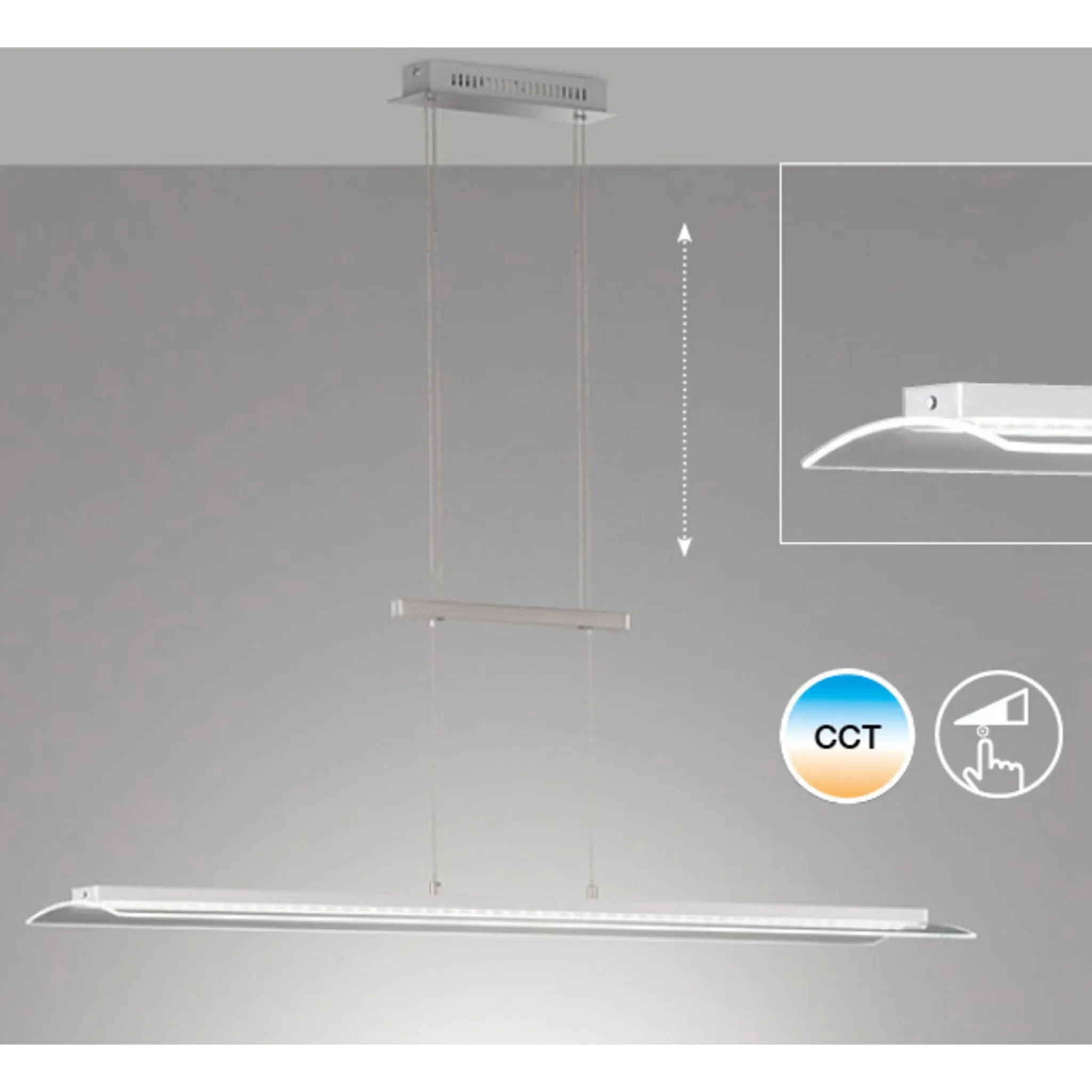 

FISCHER & HONSEL Светодиодный подвесной светильник «Nana», 1 лампочка, источник света Светодиодный модуль | Светодиод прочно интегрирован, цвет nickelfarben