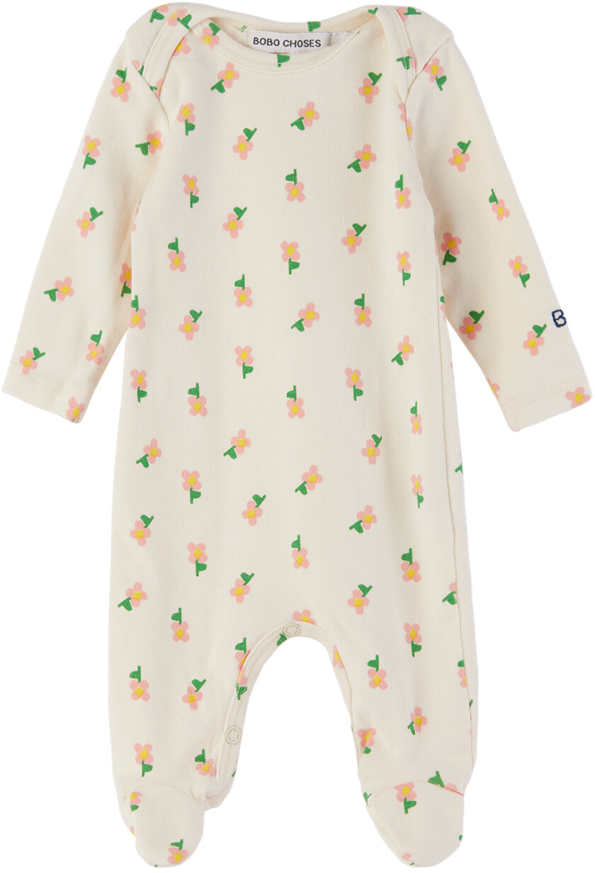 

Боди с цветком «Анютины глазки» для малышей Off-White Bobo Choses