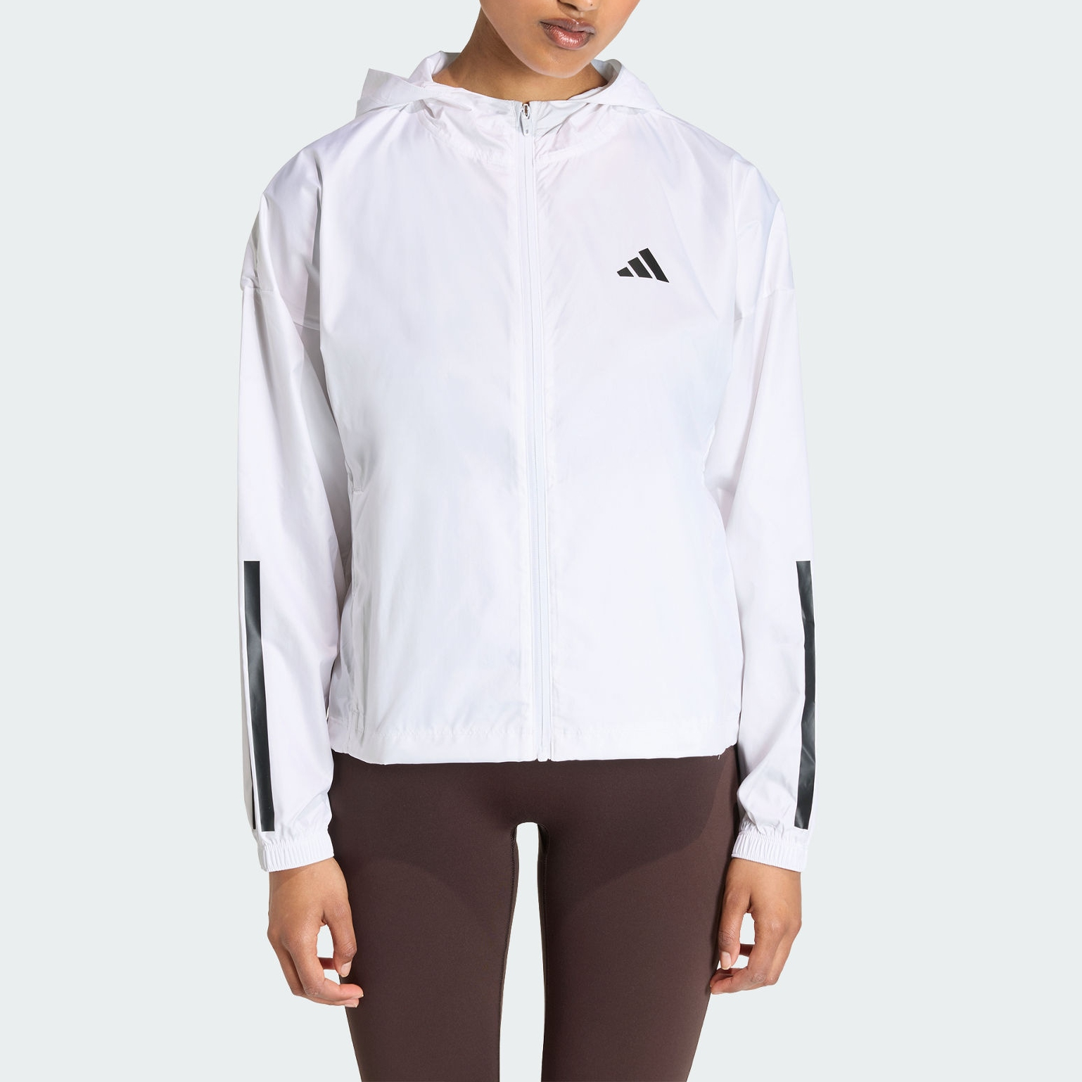 Ветровка Hyperglam WINDBREAKER Clima365 для женщин Adidas, белый/черный — фото 4