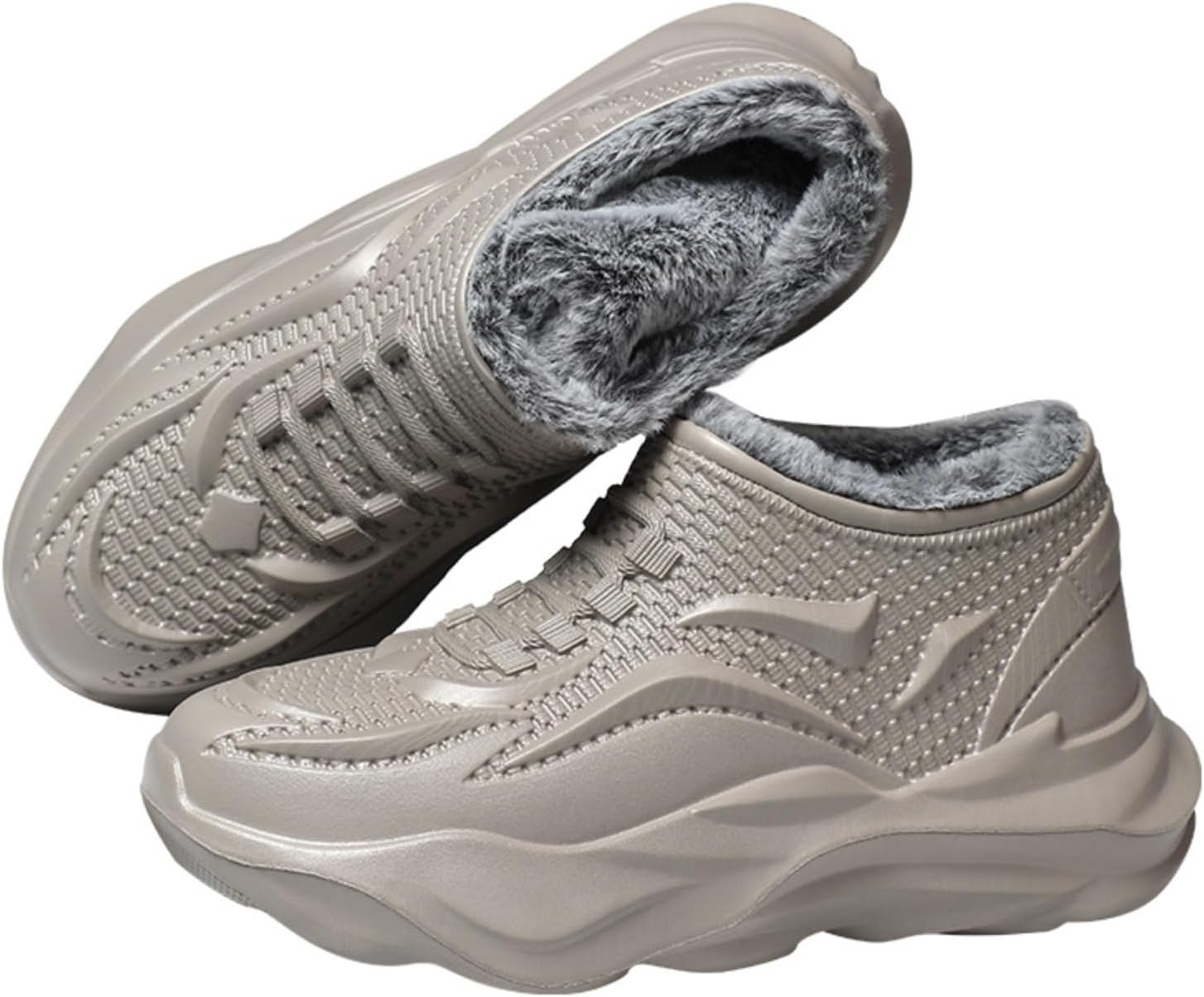 

Мужские зимние ботинки для снега, водоотталкивающие, с утеплителем из искусственного меха для активного отдыха на улице Azttoztto, серый