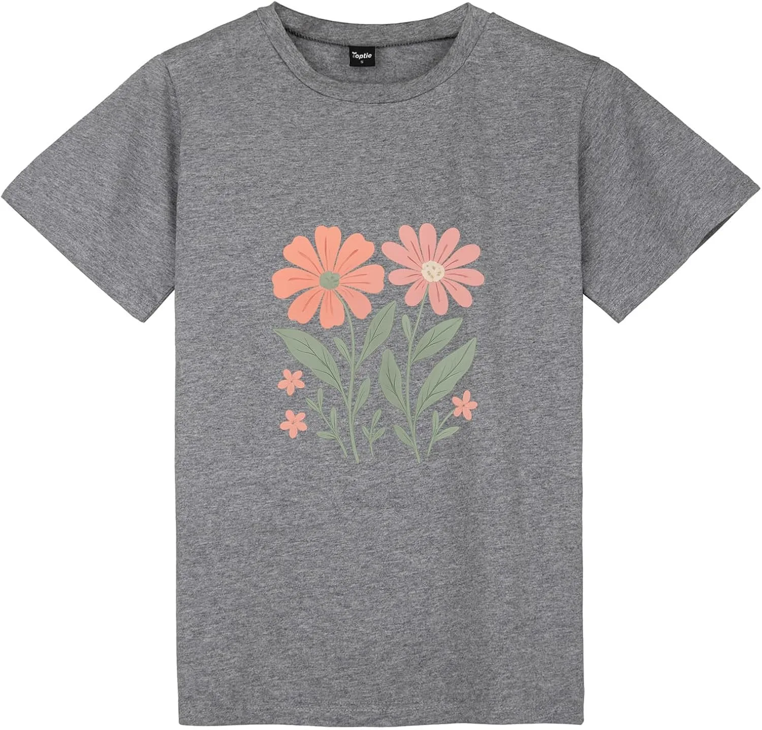 

Футболка TopTie с ручной росписью цветов, унисекс