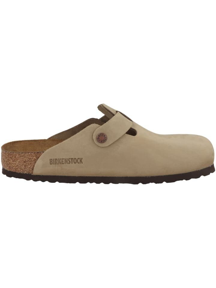 Сабо Birkenstock Clogs Boston SFB geöltes Naturleder Weichbettung normal, светло-коричневый — фото 3
