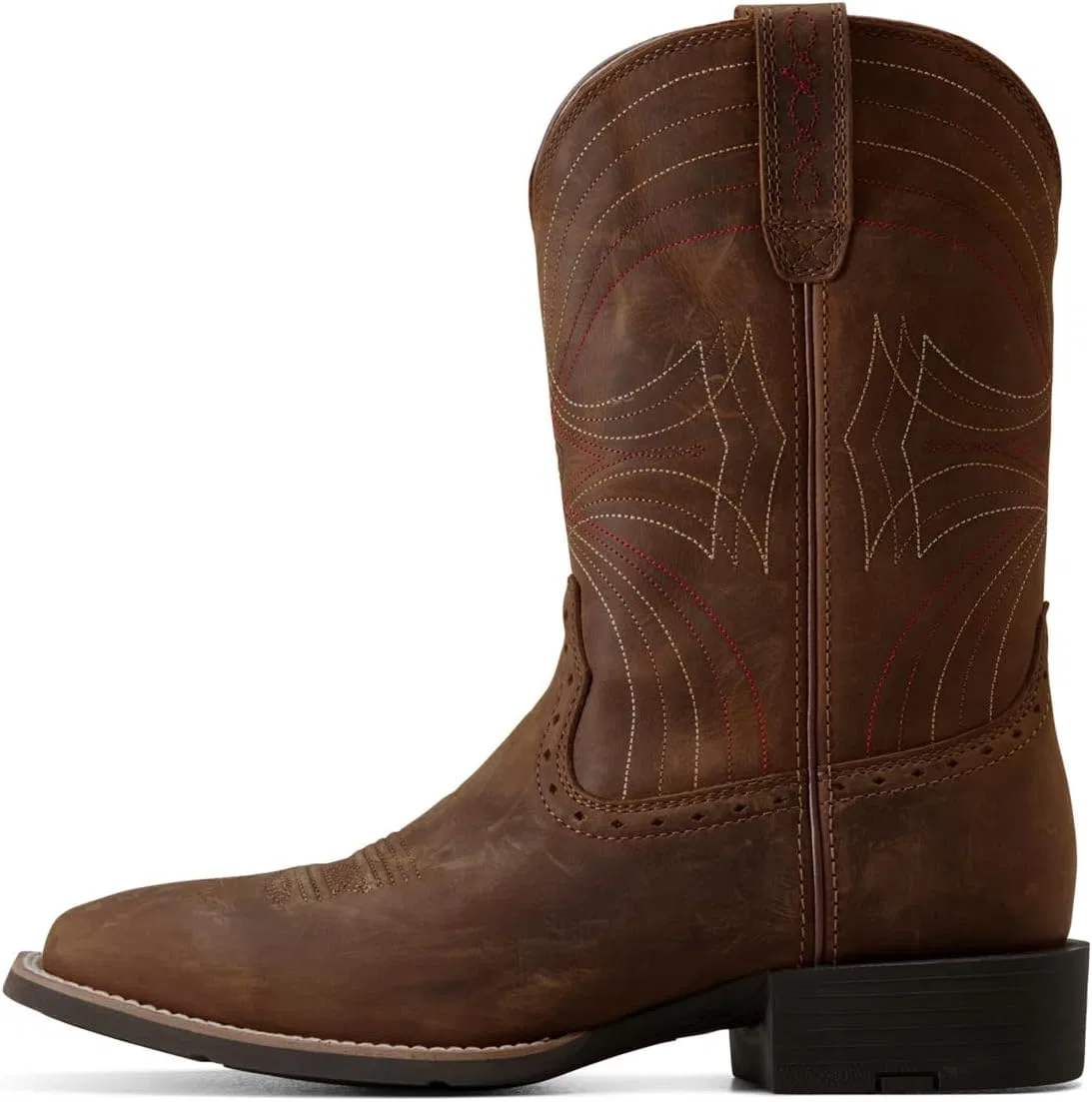 Мужские ковбойские ботинки ARIAT Sports с широким носком, Distressed Brown — фото 2