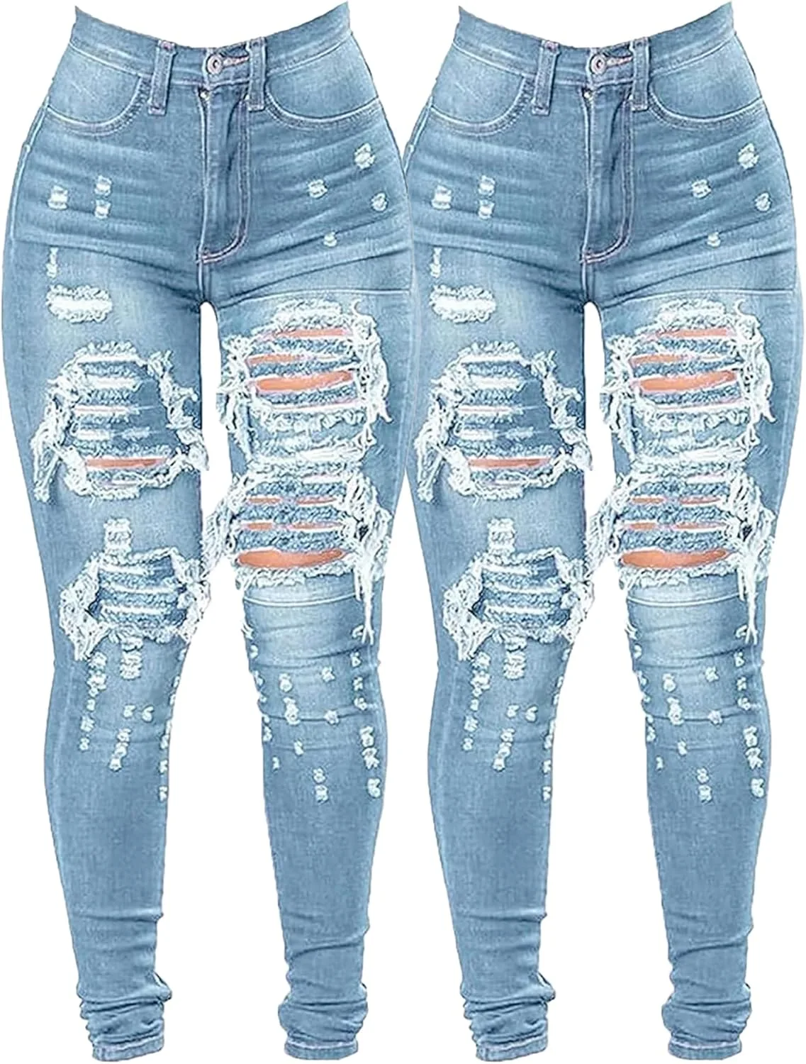 

Женские джинсы с завышенной талией и эффектом подтяжки QOAAIE