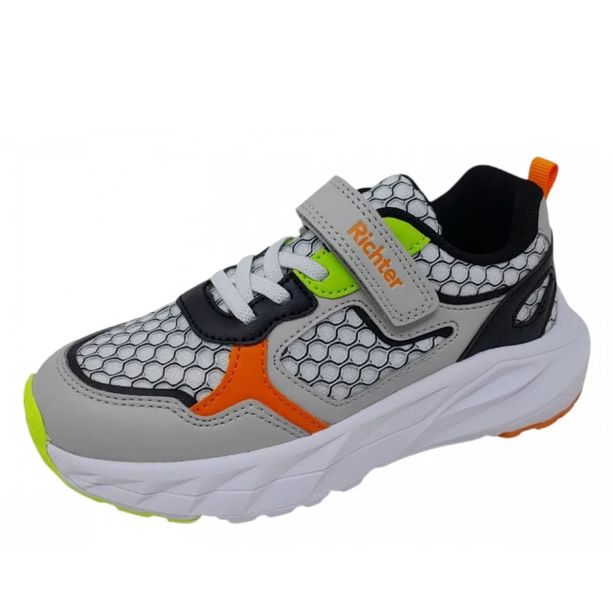 Кроссовки низкие из кожи, Richter Shoes, серый