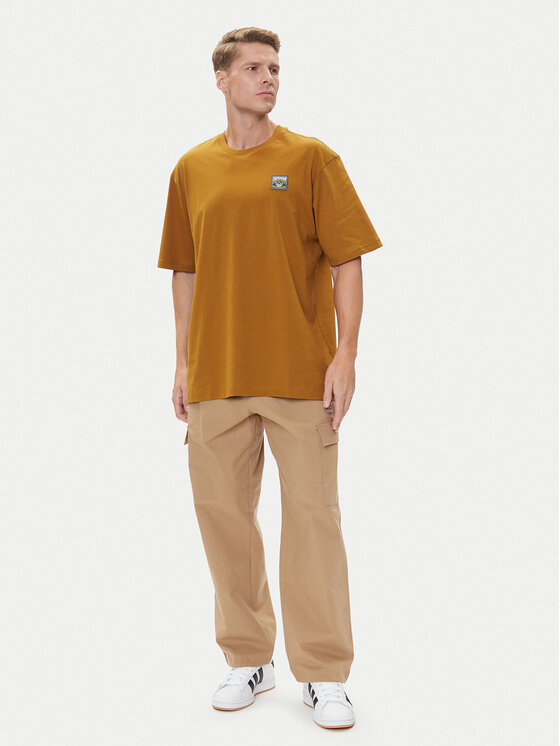 Футболка loose fit Wabash JW0160 Adidas, коричневый — фото 2