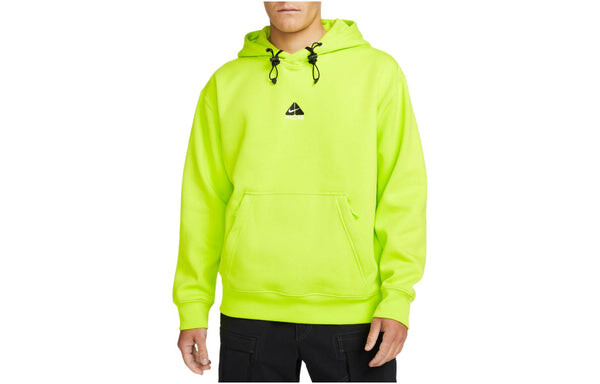 Толстовка Nike ACG Therma-Fit Solid Color Logo Embroidered hooded Long Sleeves Unisex Fluorescent Green, мультиколор — фото 3