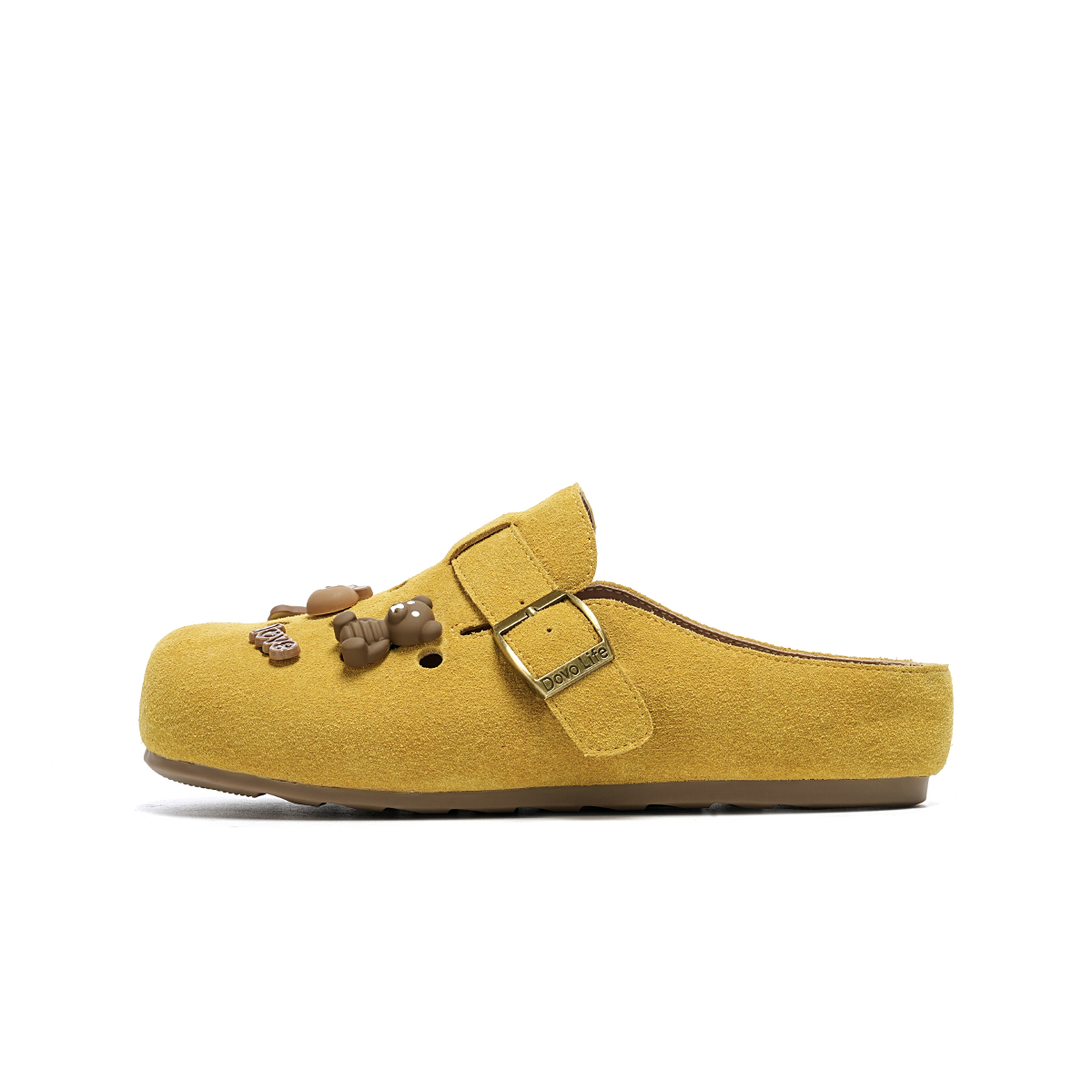 EBLAN Женские тапочки с закрытым носком бежево-абрикосовые, цвет Beige Apricot