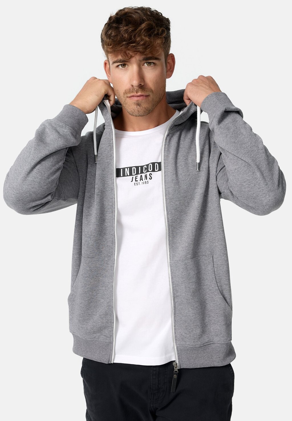

Толстовка CHRISTOS INDICODE JEANS, цвет grey mix