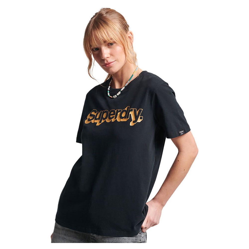 

Футболка Superdry Vintage Cl Metallic, черный