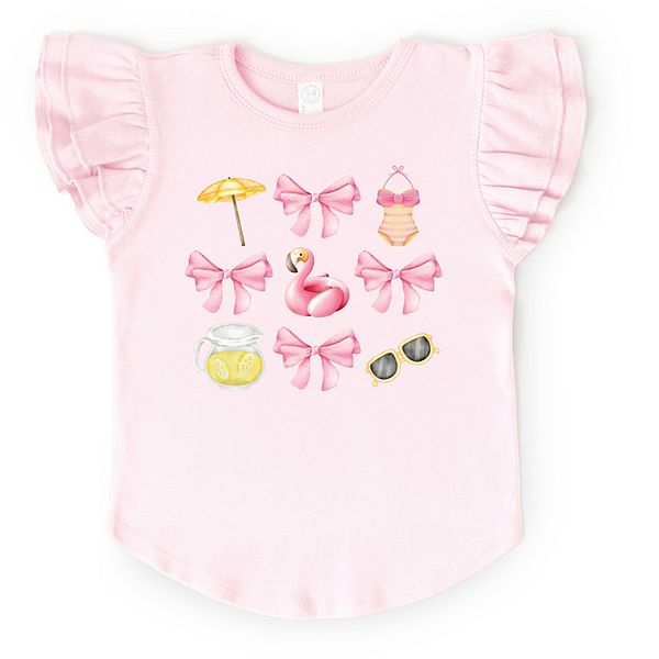 

Футболка с рукавами-фонариками Coquette beach chart The Juniper Shop, Ballerina