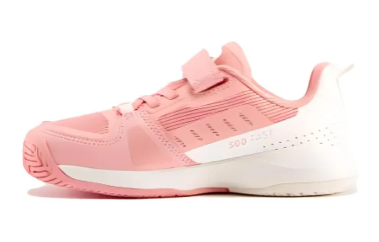 DECATHLON TS500 FAST Abrasion Resistant Breathable низкие детские тренировочные кроссовки Pink White Kids — фото 3