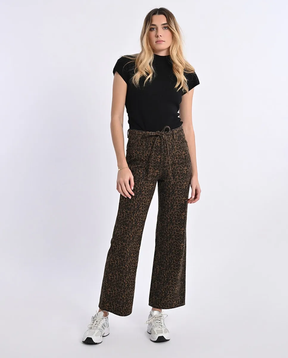 

Женские длинные брюки с анималистичным принтом Lili Sidonio, коричневый