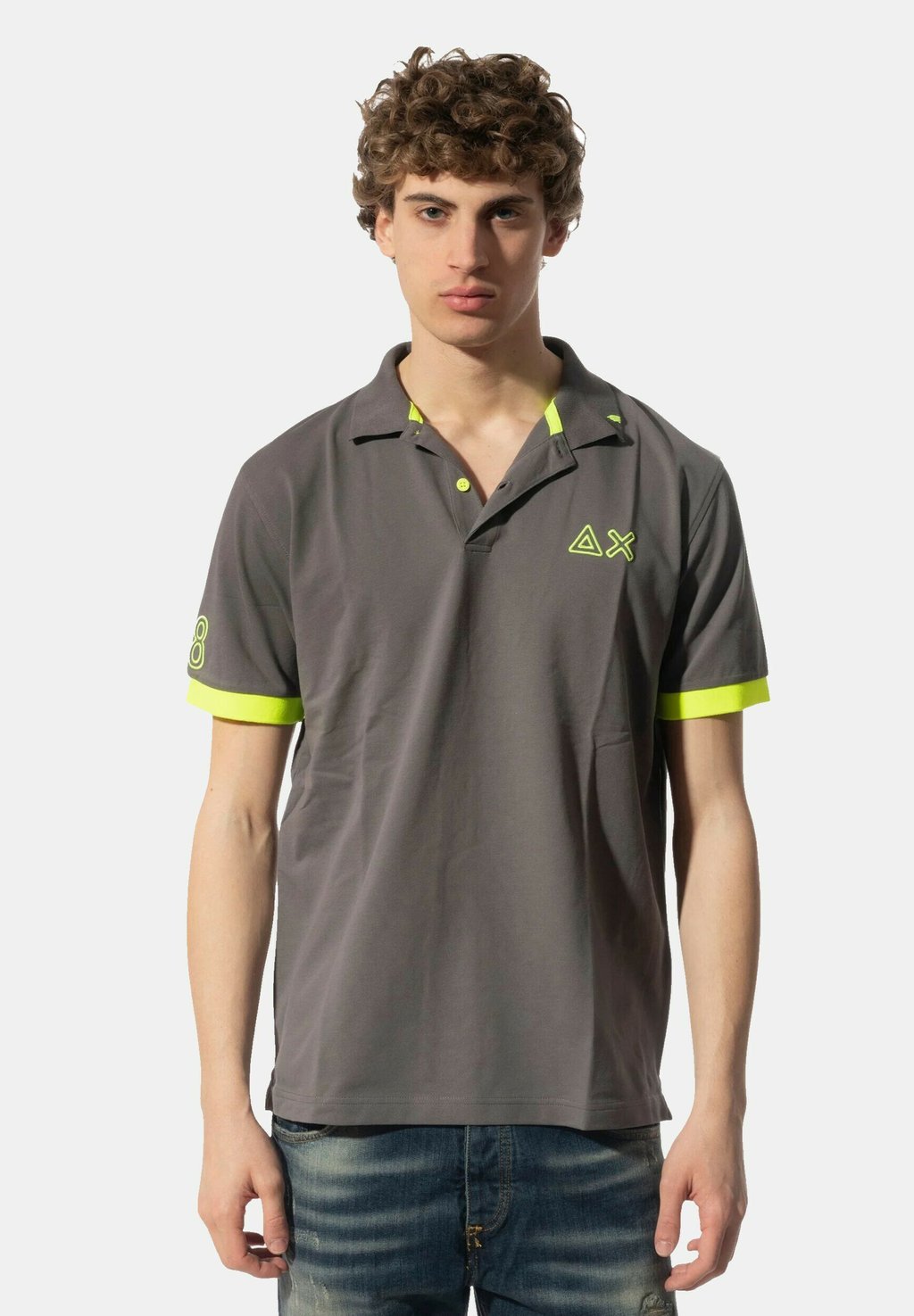 

Поло Sun68, серый