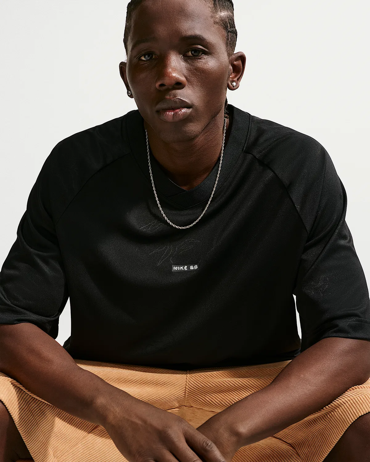Джаккардовая футболка для скейтбординга Nike SB, Black — фото 3