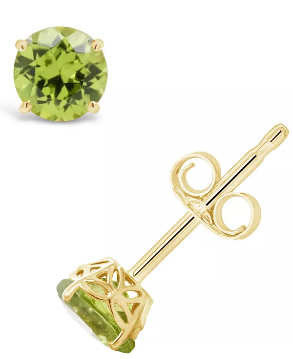 

Серьги-Гвоздики с перидотом (1 карат) из 14-каратного желтого золота Macy'S, peridot