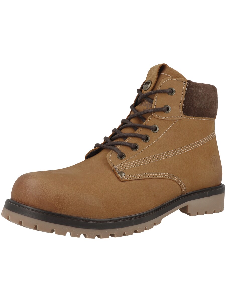 

Ботинки на шнуровке WRANGLER Arch Men High, цвет Umbra/Dark brown
