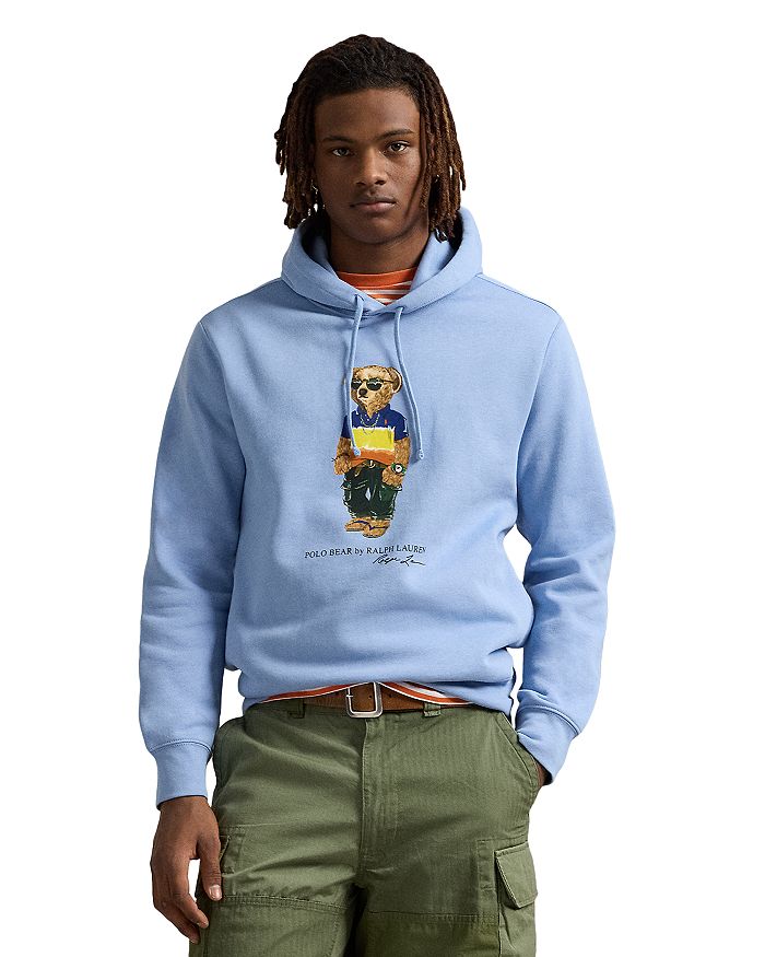 

Толстовка с капюшоном Polo Bear из флиса Polo Ralph Lauren, синий