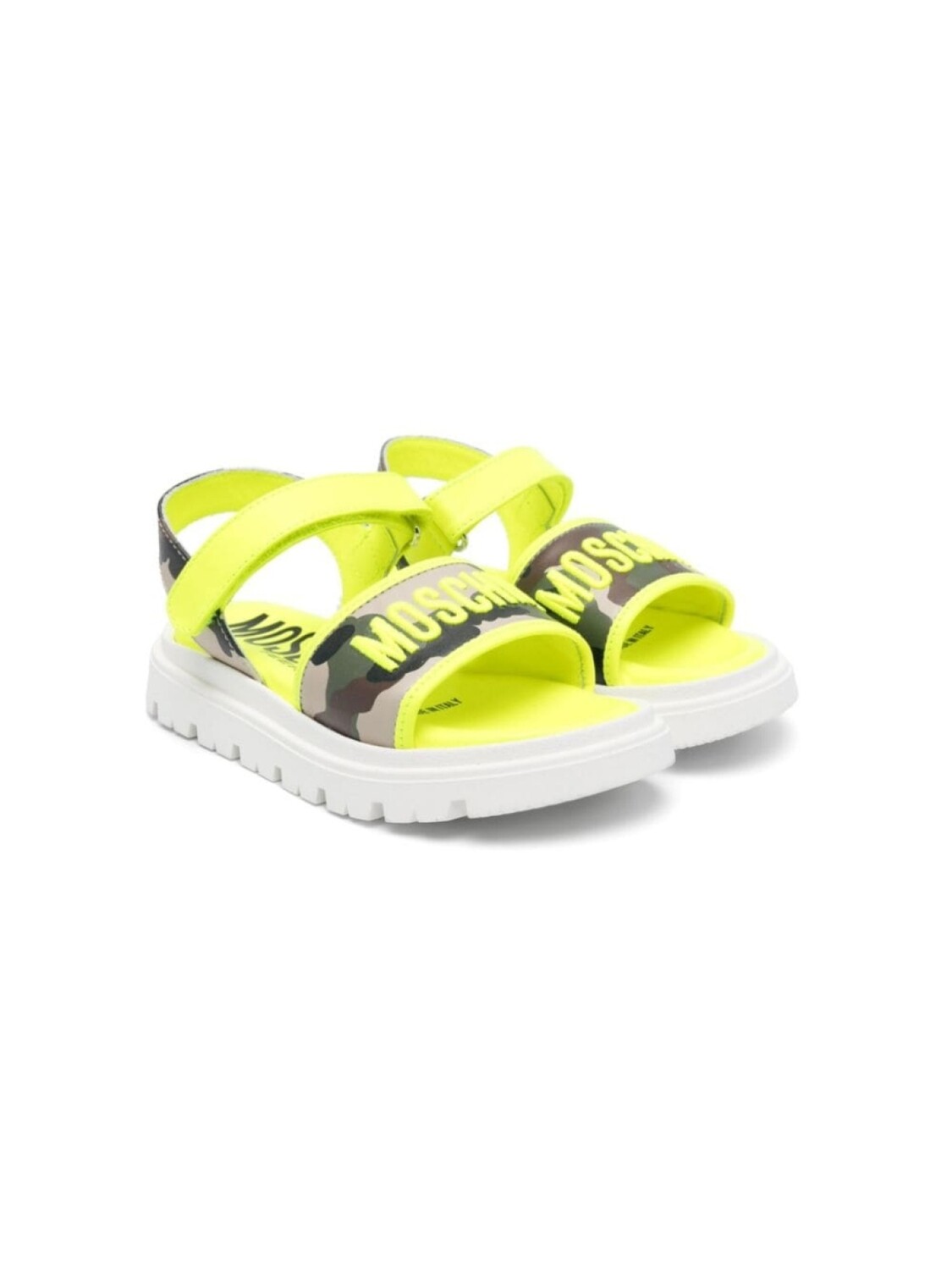 

Moschino Kids сандалии с камуфляжным принтом, зеленый