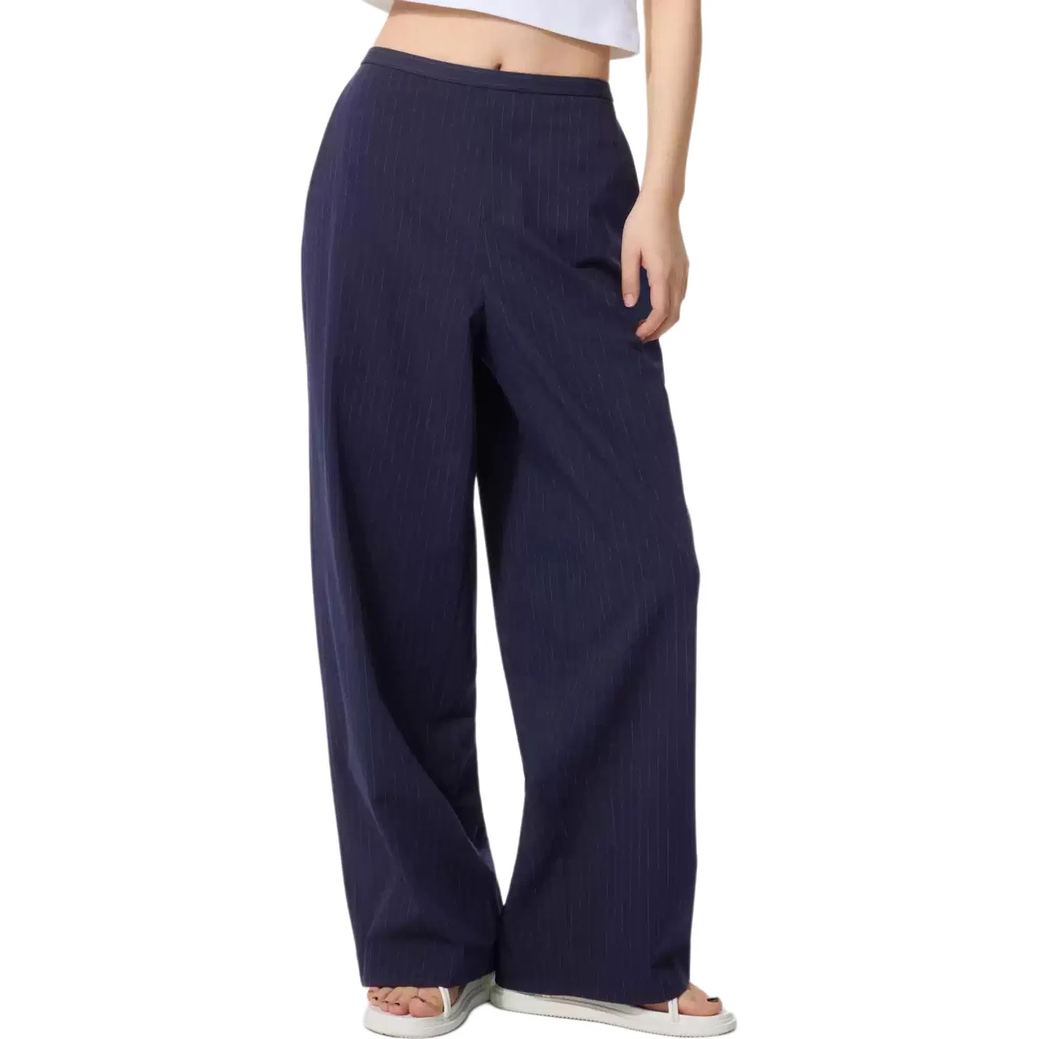 Повседневные брюки UNIQLO SS26 Women's Navy Blue — фото 3