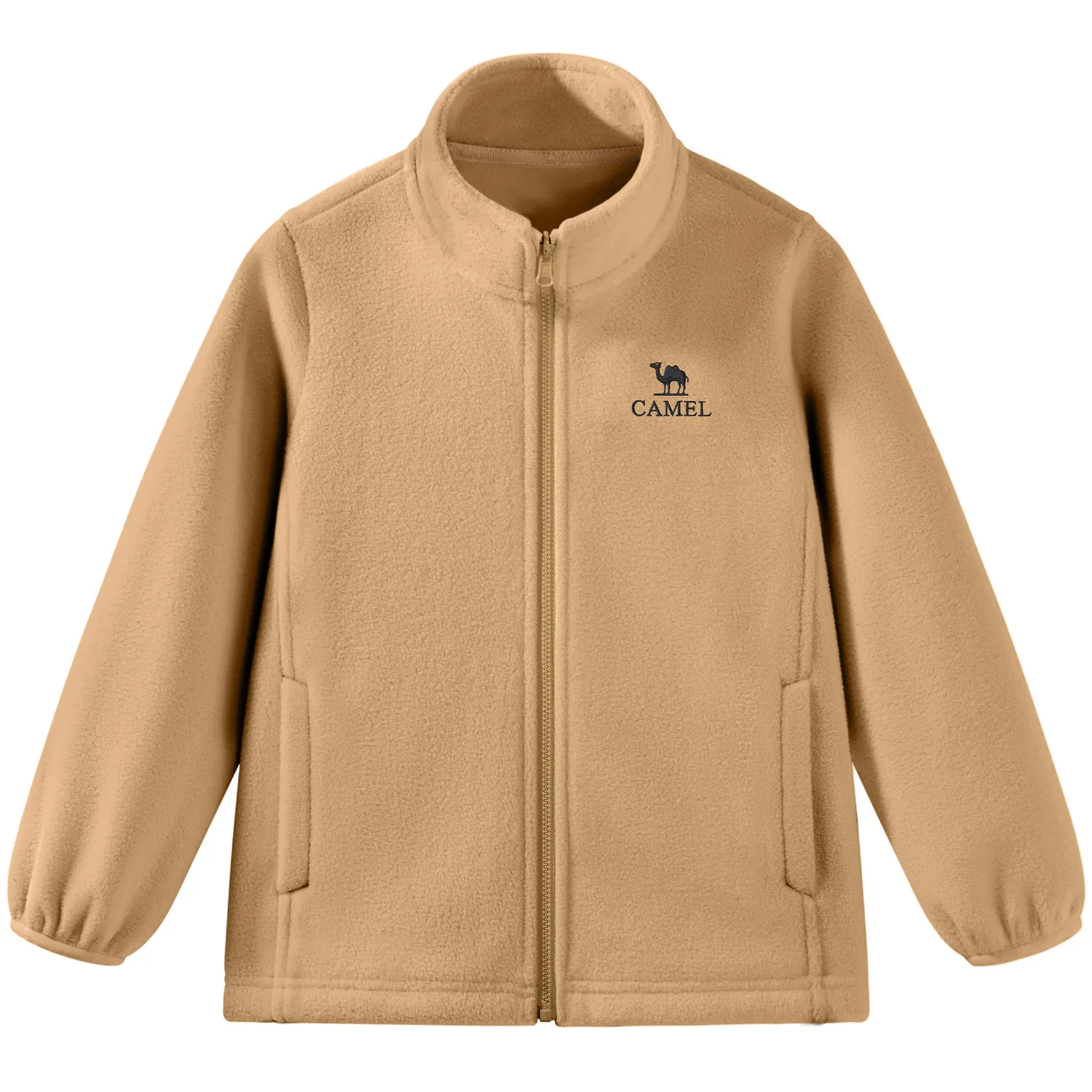 Детская ветровка с капюшоном утепленная CAMEL, Phantom Black/Milk Tea/Rock Wood Brown — фото 4