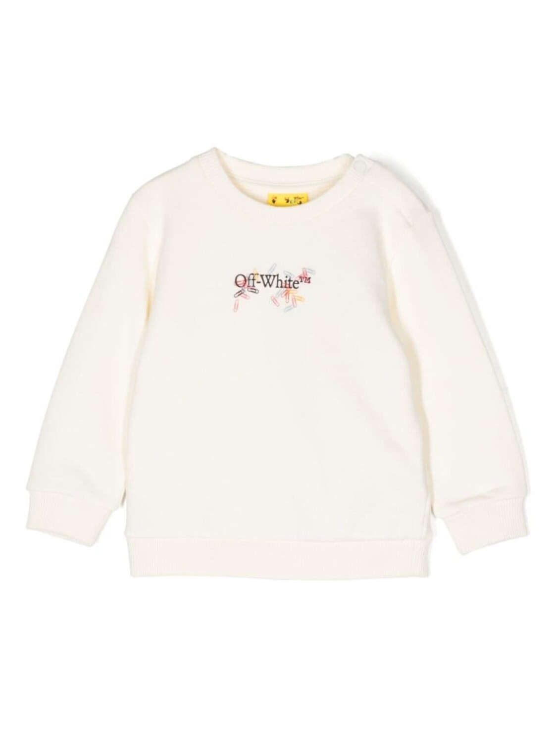 

Off-White Kids толстовка с логотипом, желтый