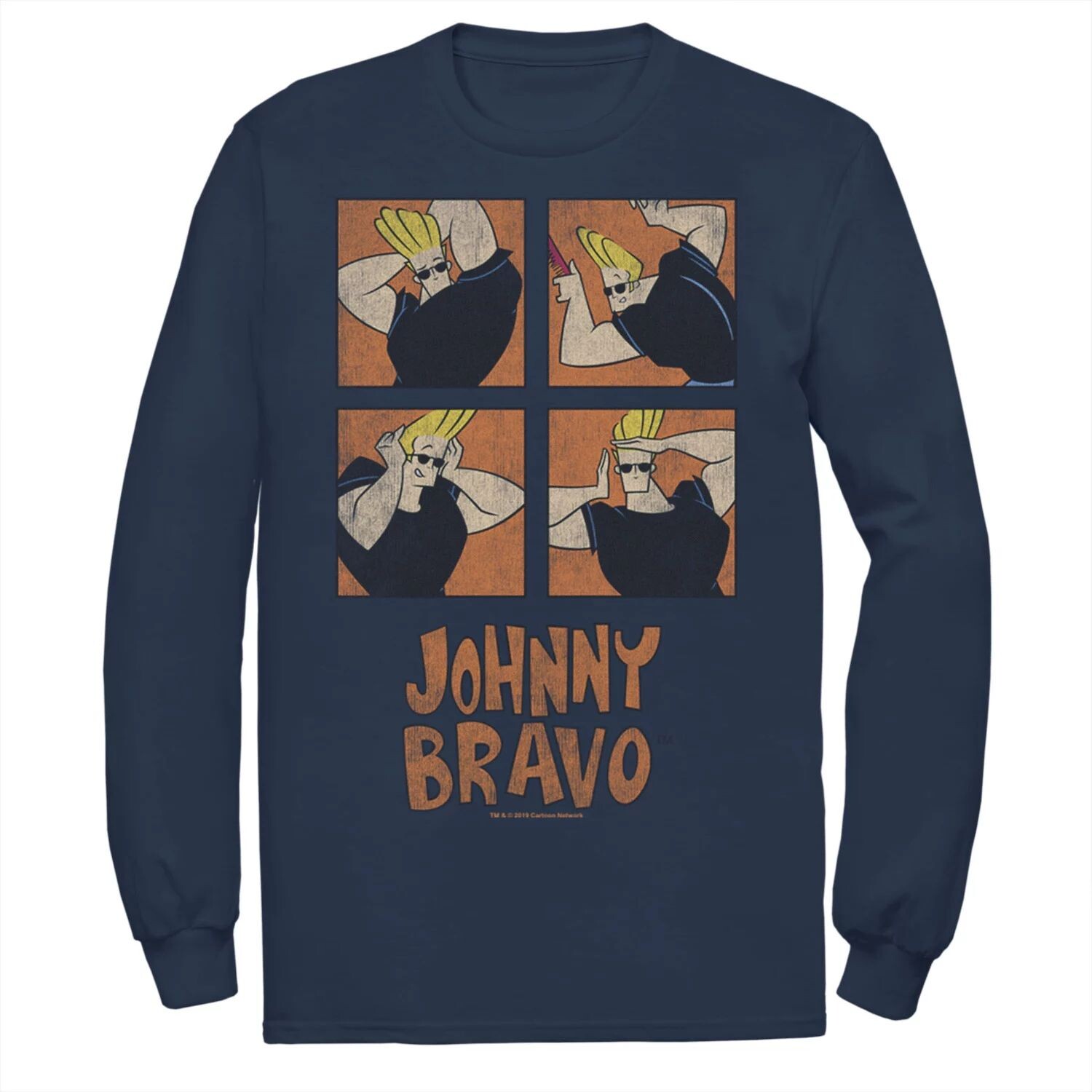 

Мужская футболка с прической Cartoon Network Johnny Bravo Box Up Licensed Character