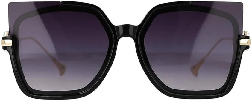 

Поляризованные солнцезащитные очки с металлическими дужками для женщин, декоративные винтажные очки для мужчин и женщин, защита от ультрафиолета UV400 HPIRME, Pink