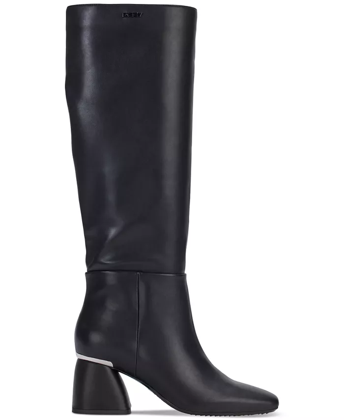 Женские высокие сапоги до колена Cana Block Heel DKNY, черный — фото 2