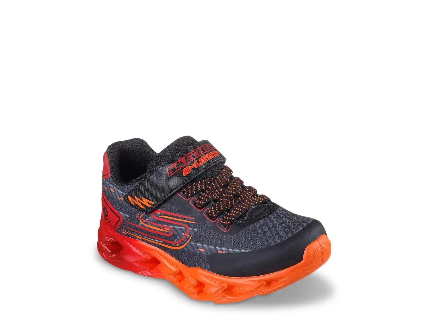 

Кроссовки Skechers S-Lights Vortex 2.0 Quantroid Light-Up — детские, черные/красные